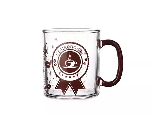 Kubek 300 ml GLASMARK - Pola Coffe House + Brązowe Ucho 4G.51-0300-7192 Kubek 300 ml GLASMARK - Pola Coffe House + Brązowe Ucho 4G.51-0300-7192