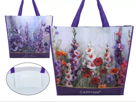 Torba na ramię 33x25x10 cm Carmani -  L. Lozano, Kwiaty polne 33.021-9037