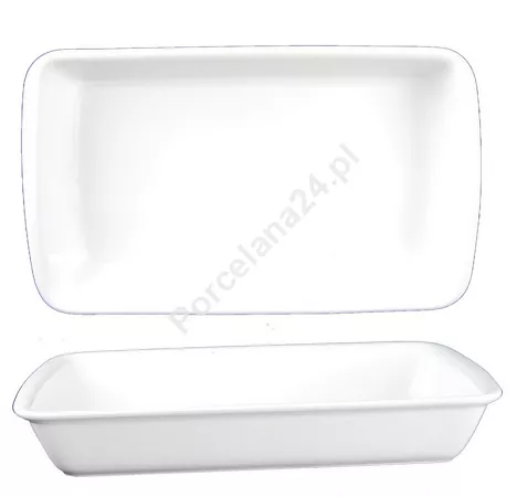 Półmisek prostokątny do zapiekania 38 cm - Lubiana n/dek (nr 1661) Półmisek prostokątny do zapiekania 38 cm - Lubiana n/dek (nr 1661)