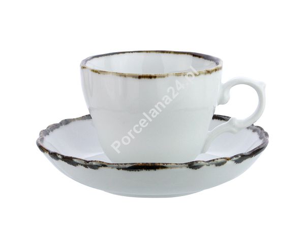 Filiżanka ze spodkiem 0,18 L / 14 cm Bogucice - Alumina River Metal 1025 Filiżanka ze spodkiem 0,18 L / 14 cm Bogucice - Alumina River Metal 1025