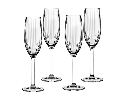 Kpl. kieliszków do szampana 210 ml (4szt) Altom Design - Plisse 07.PLI.6662