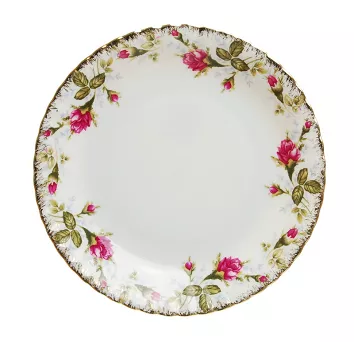 Talerz deserowy 21 cm Chodzież  - Iwona B013 ZŁOCONA RÓŻA