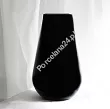 Wazon kwadratowy brzeg 30 cm Krosno - Czarny 44.WA-D058-0300-CZA