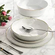 Serwis obiadowy na 12 osób (40 el.) Lubiana - Ankara Gold 1608D Natrysk