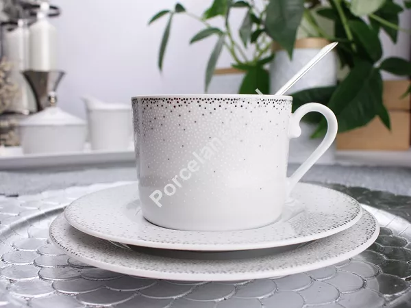 Komplet do kawy na 6 osób (18 el.) Ćmielów - Jenny G856 Pearls Komplet do kawy na 6 osób (18 el.) Ćmielów - Jenny G856 Pearls