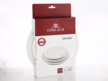 Komplet pokrywek do przechowywania 16 / 18 / 20 cm Gerlach - Smart Białe 13.994L.POK16-20