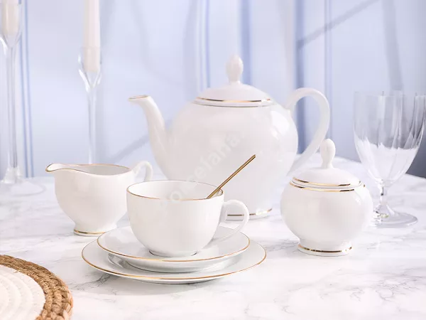 Garnitur do herbaty na 12 osób (39 el.) Bogucice - Lolita Gold 1162 Garnitur do herbaty na 12 osób (39 el.) Bogucice - Lolita Gold 1162