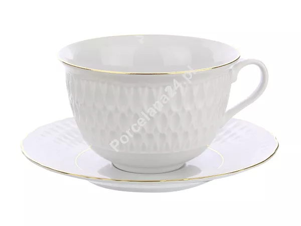 Filiżanka ze spodkiem 0,35 L / 15,7 cm Ćmielów - Sofia 3604 Złoto Filiżanka ze spodkiem 0,35 L / 15,7 cm Ćmielów - Sofia 3604 Złoto
