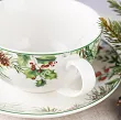 Filiżanka ze spodkiem  0,3 l / 15 cm i z dzbankiem 0,45 l  Duo  - Christmas Leaves 15.CHLE.KDH