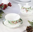 Filiżanka ze spodkiem  0,3 l / 15 cm i z dzbankiem 0,45 l  Duo  - Christmas Leaves 15.CHLE.KDH