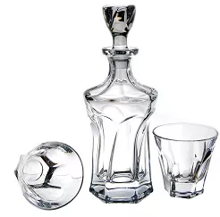 Kpl. szklanek do whisky 0,23 L (6szt) + karafka 0,8 L (1szt) Bohemia - APOLLO 4SB.AP.000391