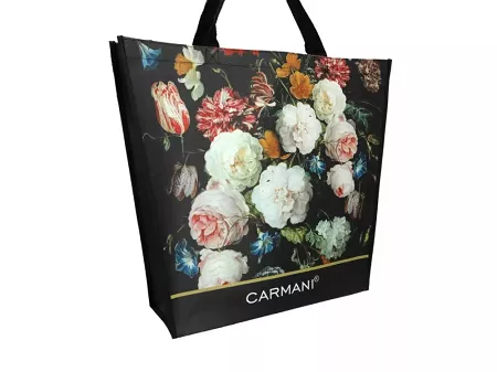 Torba na ramię 46x38x11 cm Carmani - Kwiaty Barokowe  33.021-9026