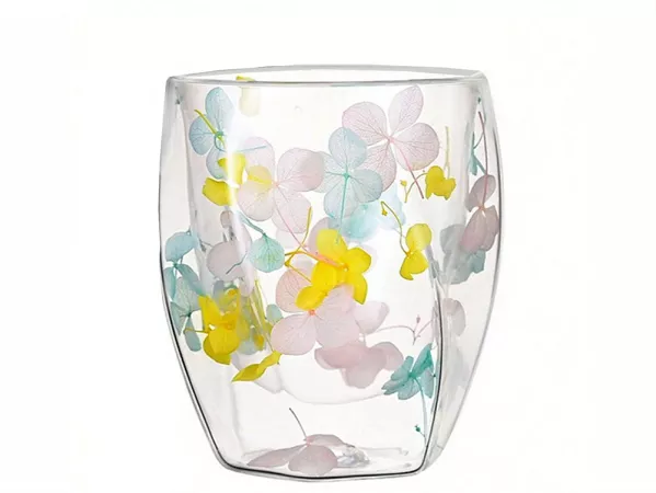 Szklanka termiczna z podwójną ścianką 0,3 L Ecarla - Hortensja Geo Soft 20.SZK88 Szklanka termiczna z podwójną ścianką 0,3 L Ecarla - Hortensja Geo Soft 20.SZK88