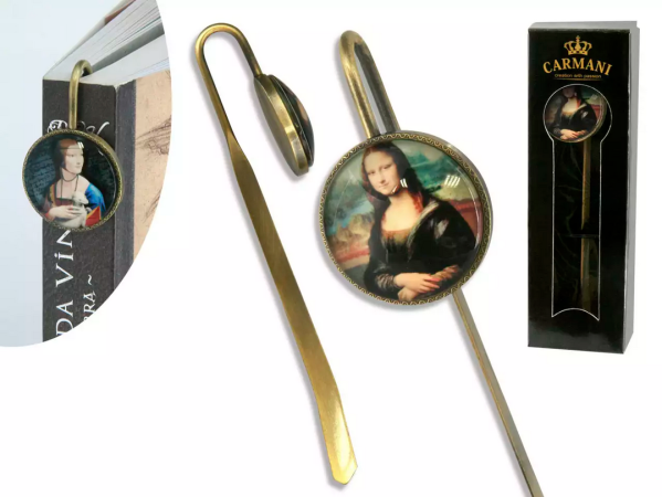 Zakładka do książki Carmani - Leonardo da Vinci - Mona Lisa 33.013-0203 Zakładka do książki Carmani - Leonardo da Vinci - Mona Lisa 33.013-0203