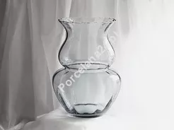 Wazon ryflowany 39 cm Krosno - Szaro-niebieski 44.WA-D062-0390SN
