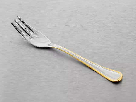 Komplet 6 widelczyków do ciasta 15 cm Pintinox 1929 - Sirio (2.5 mm) złocony