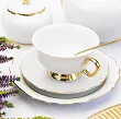 Garnitur do kawy na 12 osób (39 el.) Porcel - Premium Gold