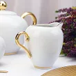 Garnitur do kawy na 12 osób (39 el.) Porcel - Premium Gold