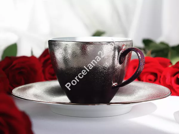 Filiżanka ze spodkiem 0,26 L / 15 cm Porcel - Royal Velvet 10.ROV.FS26 Filiżanka ze spodkiem 0,26 L / 15 cm Porcel - Royal Velvet 10.ROV.FS26