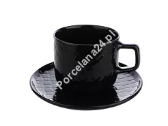 Filiżanka ze spodkiem 0,25 L / 15 cm Lubiana - Marrakesz Czarny