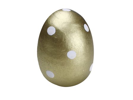 Figurka drewniana 7,5 cm Altom Design - Jajko złote kropki 07.FIG.1364