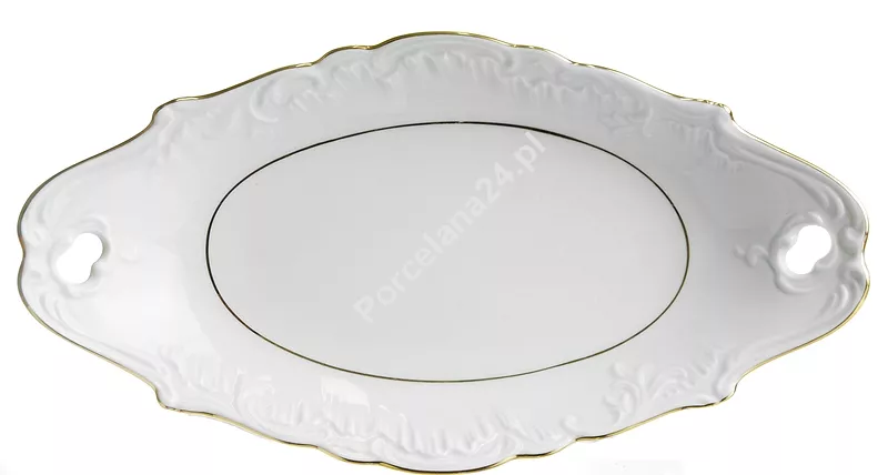 Rawierka 25 cm Ćmielów - Rococo 3604 ZŁOTA LINIA Rawierka 25 cm Ćmielów - Rococo 3604 ZŁOTA LINIA