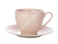 Filiżanka ze spodkiem 0,32 l / 15 cm Chodzież - Dalia GL05 Różowy