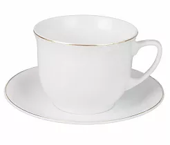 Filiżanka ze spodkiem 0,3 L / 16 cm Lubiana - Wiedeń 0064 złota linia