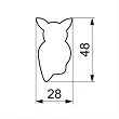 Wykrawacz 4,8 cm Smolik - Sowa 4SS.341/V