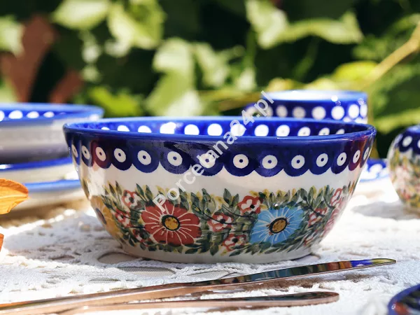Salaterka 18 cm Bolesławiec - Rajska Łąka gat. I Salaterka 18 cm Bolesławiec - Rajska Łąka gat. I