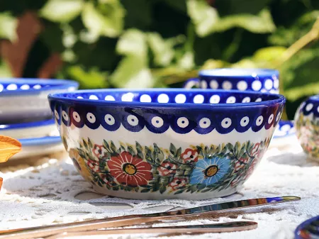 Salaterka 18 cm Bolesławiec - Rajska Łąka gat. I