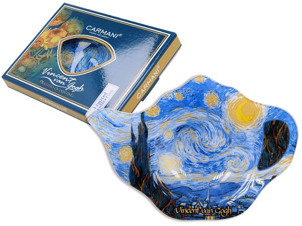 Spodek na torebki od herbaty Carmani - Tea bag Vincent van Gogh - Gwiaździsta noc 33.198-9310 Spodek na torebki od herbaty Carmani - Tea bag Vincent van Gogh - Gwiaździsta noc 33.198-9310