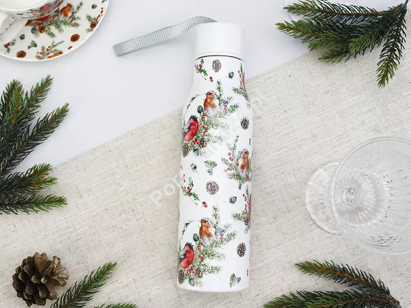 Butelka termiczna 0,5 L Duo - Christmas Birds 1 15.CHBI1.BUT Butelka termiczna 0,5 L Duo - Christmas Birds 1 15.CHBI1.BUT