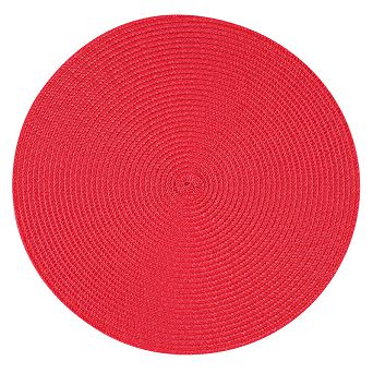 Podkładka / mata na stół słomkowa 38 cm Altom Design - Czerwona 07.MAT.1842