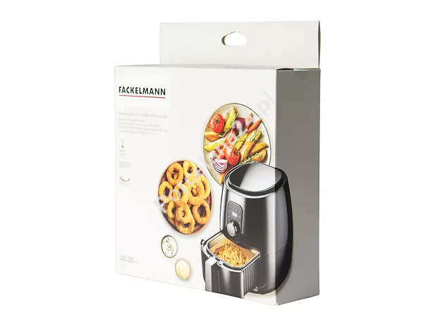 Wkłady papierowe do airfryer 20 cm (50 szt.) Fackelmann - Kwadratowe 11.42685 Wkłady papierowe do airfryer 20 cm (50 szt.) Fackelmann - Kwadratowe 11.42685