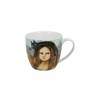 Kubek 0,46 L Duo - Mona Lisa z kotem 15.MLZK.K46