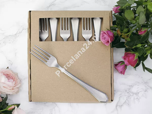 Komplet 6 widelczyków do ciasta 17,5 cm Hisar - Riva Vintage GIFT BOX Komplet 6 widelczyków do ciasta 17,5 cm Hisar - Riva Vintage GIFT BOX