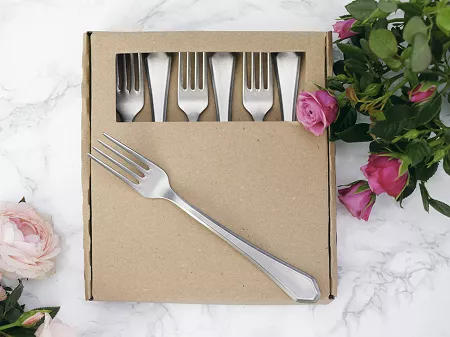 Komplet 6 widelczyków do ciasta 17,5 cm Hisar - Riva Vintage GIFT BOX