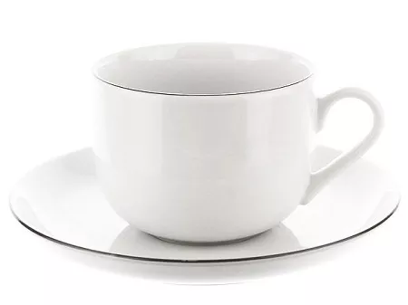 Filiżanka ze spodkiem 0,45 L / 18 cm Karolina - Nora dek. 23025