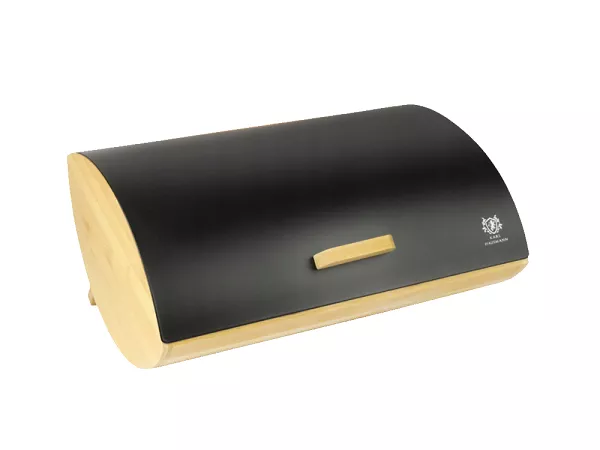 Chlebak bambusowy z metalową pokrywą Karl Hausmann - Alaska Czarny 6.CHL.1961 Chlebak bambusowy z metalową pokrywą Karl Hausmann - Alaska Czarny 6.CHL.1961