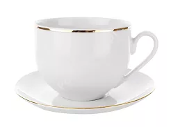 Filiżanka ze spodkiem 0,45 L / 15,7 cm Chodzież- Yvonne 3603 ZŁOTA LINIA