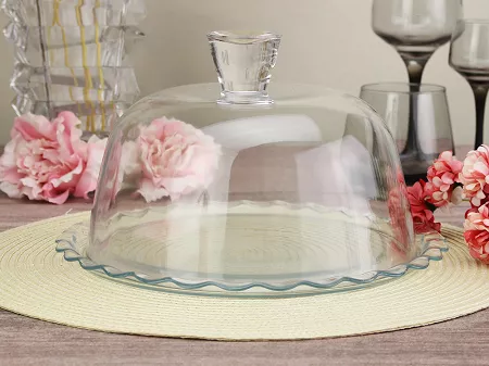Patera 24 cm z kloszem Pasabahce - Patisserie 1D.PAT.96874