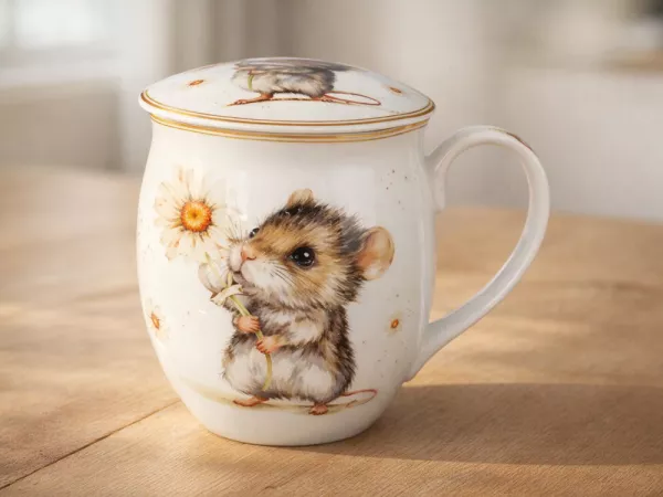 Kubek beczka 0,47 L Carmani - Myszka w ogrodzie 33.840-9437 Kubek beczka 0,47 L Carmani - Myszka w ogrodzie 33.840-9437