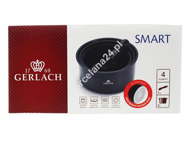 Komplet 3 garnków (4 el) Gerlach - Smart 994R Komplet 3 garnków (4 el) Gerlach - Smart 994R