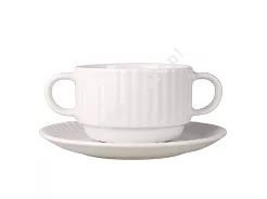 Bulionówka sztaplowana ze spodkiem 0,3 L / 16 cm Lubiana - Daisy