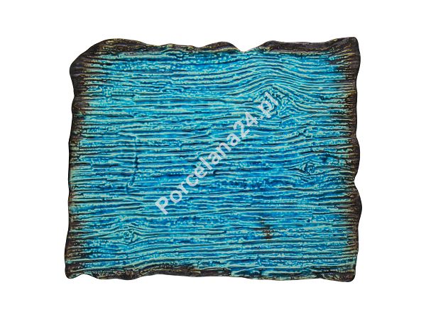 Talerz prostokątny 35 X 27 cm Kera Ceramika - Moku Cristall Turkus Talerz prostokątny 35 X 27 cm Kera Ceramika - Moku Cristall Turkus