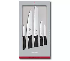Komplet noży (5el) Victorinox - Swiss Classic Black V.SC.B.6.7133.5G