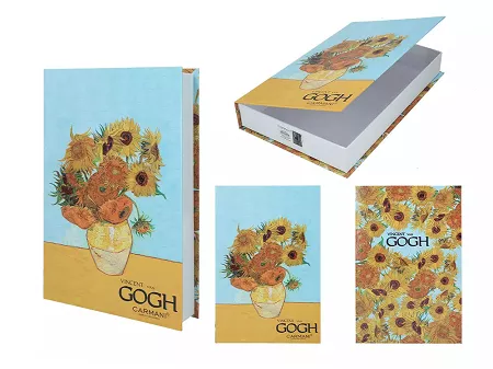 Pudełko ozdobne na magnes 27 cm Carmani - Vincent van Gogh, Słoneczniki 33.195-9080