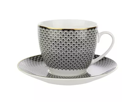 Komplet 2 filiżanek ze spodkiem 0,3 L (4 el) Bogucice - Lumen 990