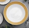 Serwis obiadowy na 6 osób (24 el) Ćmielów - Jenny Solaris White - Gold